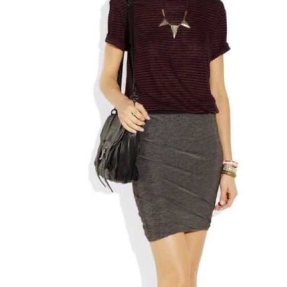 T by Alexander Wang Dresses & Skirts - T Alexander Wang Striped Twist Skirt Wide Waist S